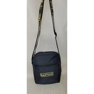 BASTILLE Black Zippered Crossbody Bag Adjustable Strap NEW